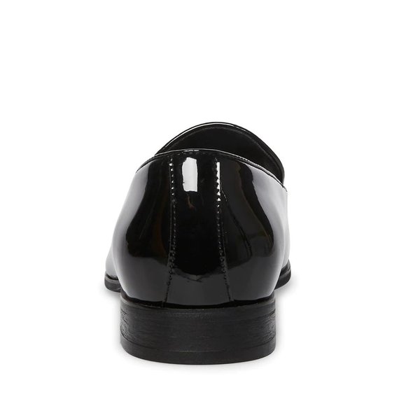 Steve Madden Men's Parigi Black Patent Slip on Formal Shoes NEW Size 7.5 - Picture 5 of 5